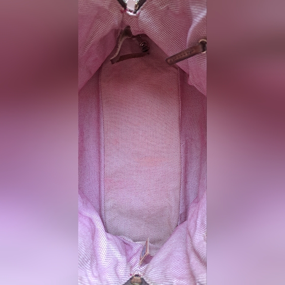 Vintage Dooney & Bourke Tan and Brown Logo Satchel - Picture 15 of 16